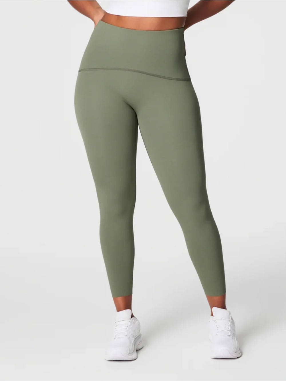 SPANX High-Rise Olive Green Sculpting Leggings